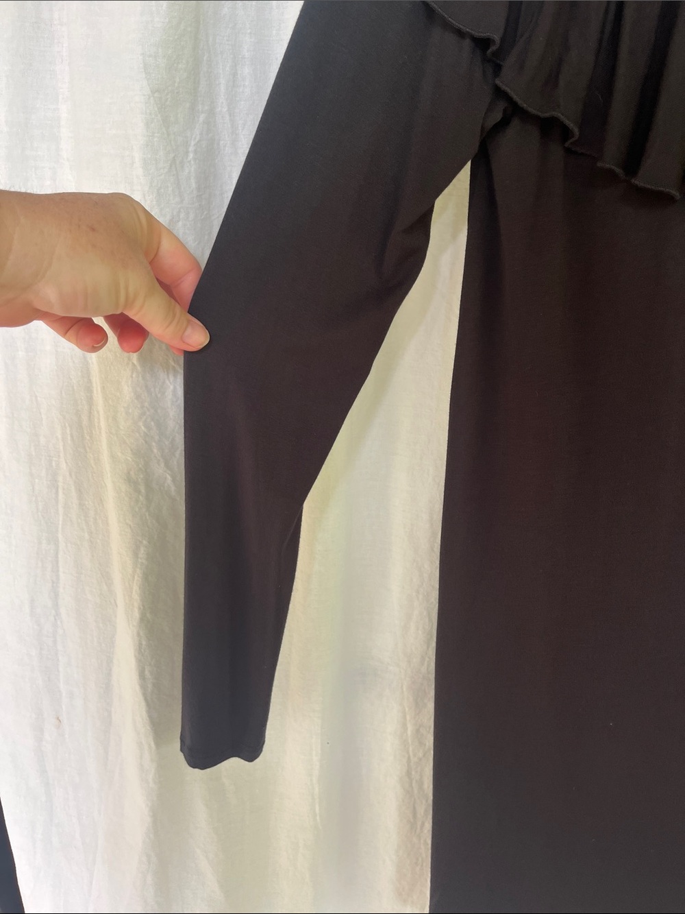 NWT black chaser ruffle dress size m - Picture 3 of 4